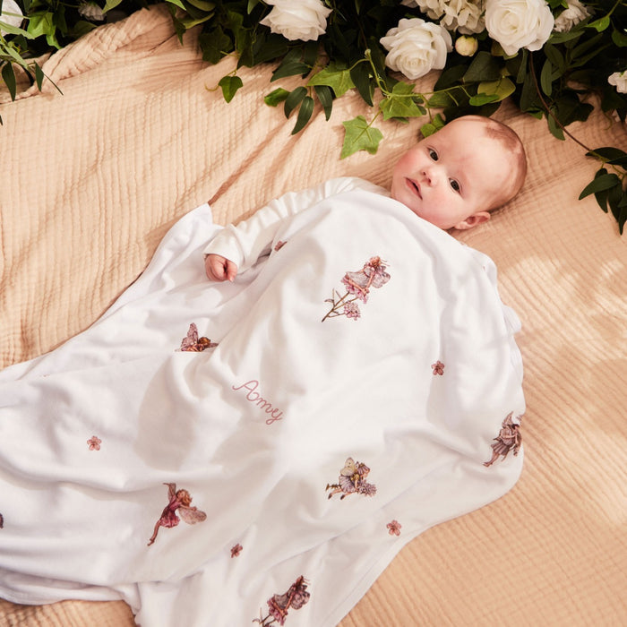 Personalised Flower Fairies™ All-Over Print Jersey Blanket