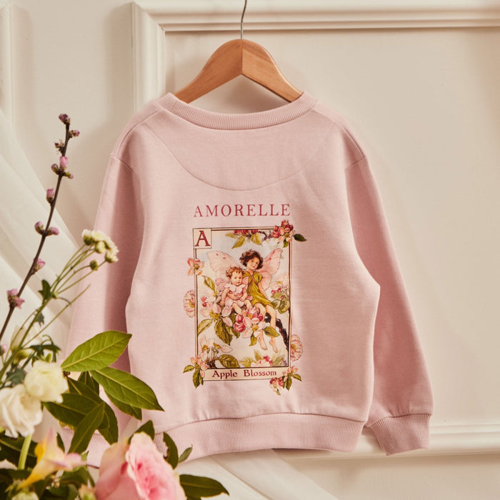 Personalised Flower Fairies™ Back Design Pink Sweatshirt
