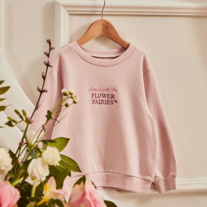 Personalised Flower Fairies™ Back Design Pink Sweatshirt