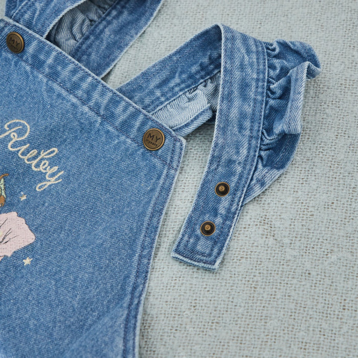 Personalised Flower Fairies™ Embroidered Denim Pinny Dress