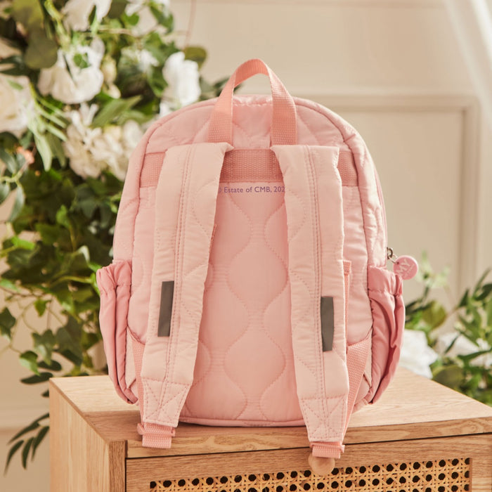 Personalised Flower Fairies™ Embroidered Pink Quilted Medium Backpack