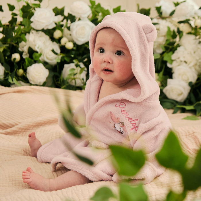 Personalised Flower Fairies™ Pink Fleece Robe