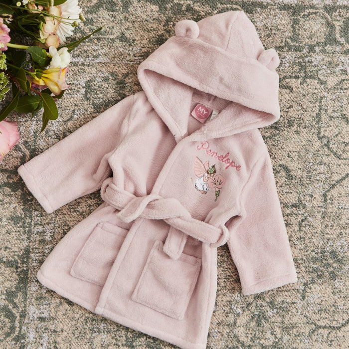 Personalised Flower Fairies™ Pink Fleece Robe