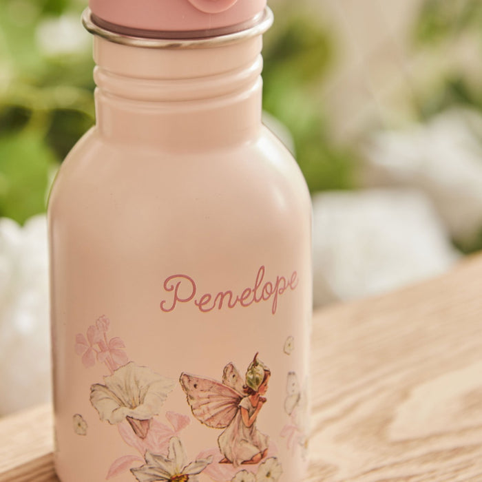 Personalised Flower Fairies™ Pink Water Bottle