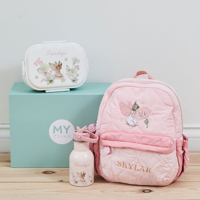 Personalised Flower Fairies™ Pink Water Bottle