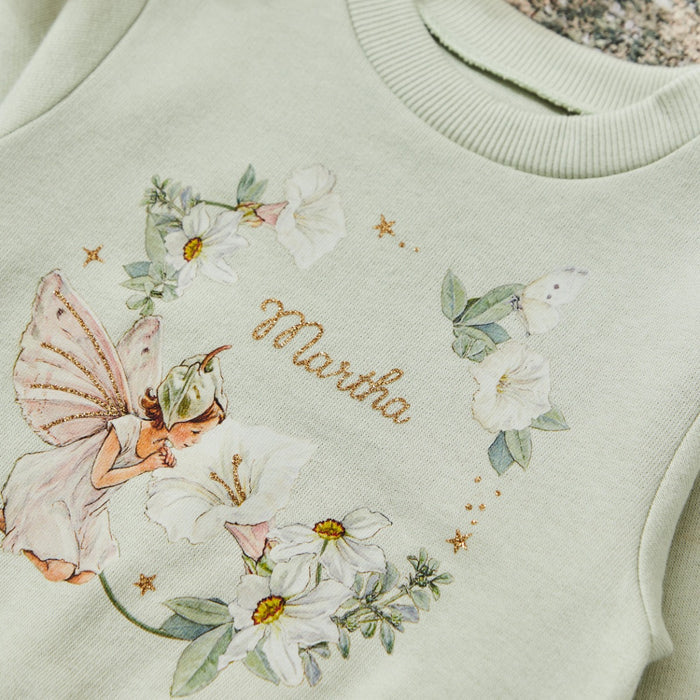 Personalised Flower Fairies™ Wreath Sage Sweatshirt