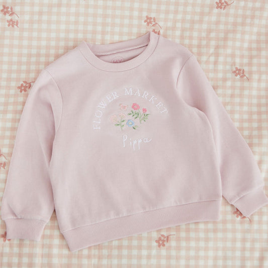 Personalised Flower Market Pink Sweater
