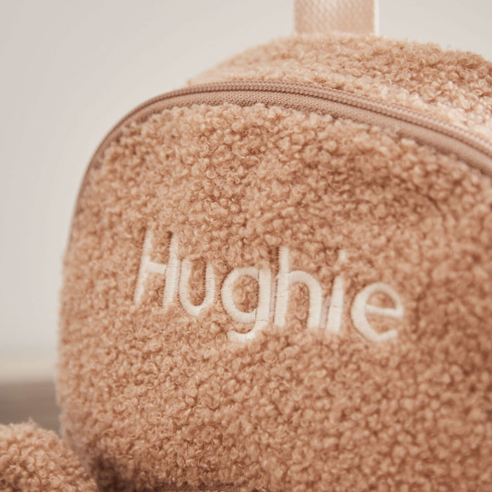 Personalised Fluffy Bear Character Mini Backpack
