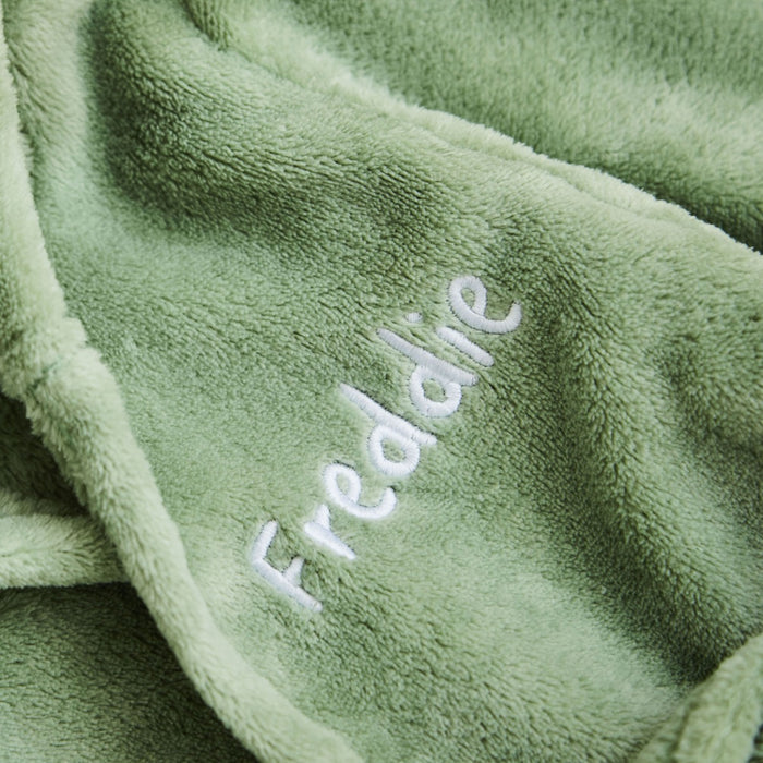 Personalised Frog Fleece Robe
