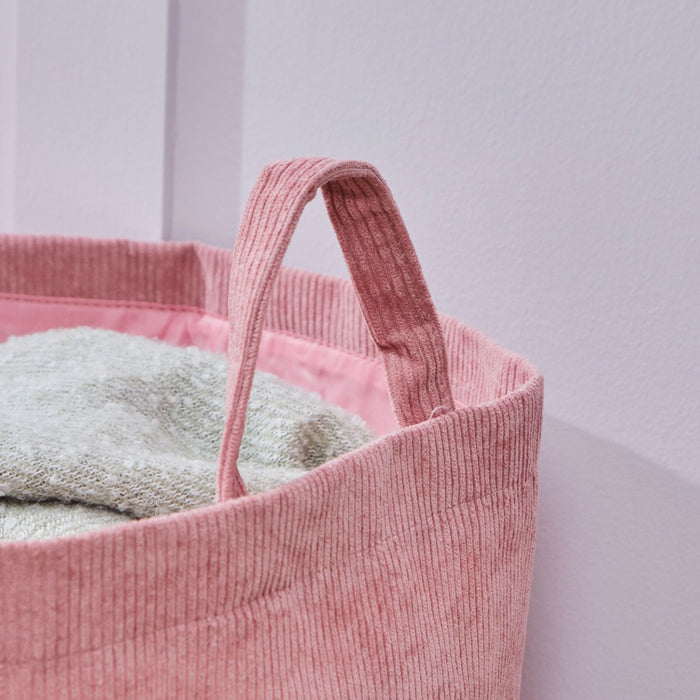 Personalised Fruit Floral Cord Pink Storage Bag