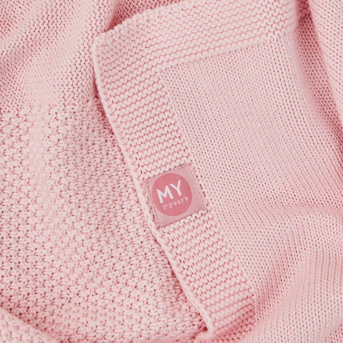 Personalised Fruit Floral Pink Knitted Shawl