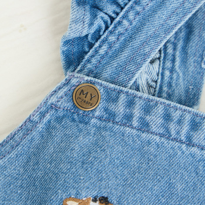 Personalised Fun On The Farm Denim Pinny Dress
