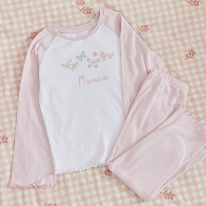 Personalised Garden Secrets Butterfly Pink Pyjamas