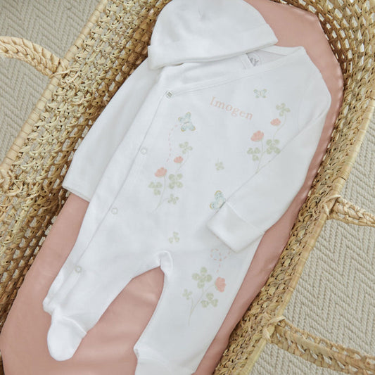 Personalised Garden Secrets Wrap Sleepsuit