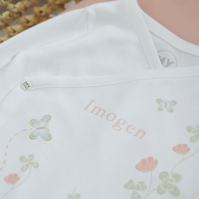 Personalised Garden Secrets Wrap Sleepsuit