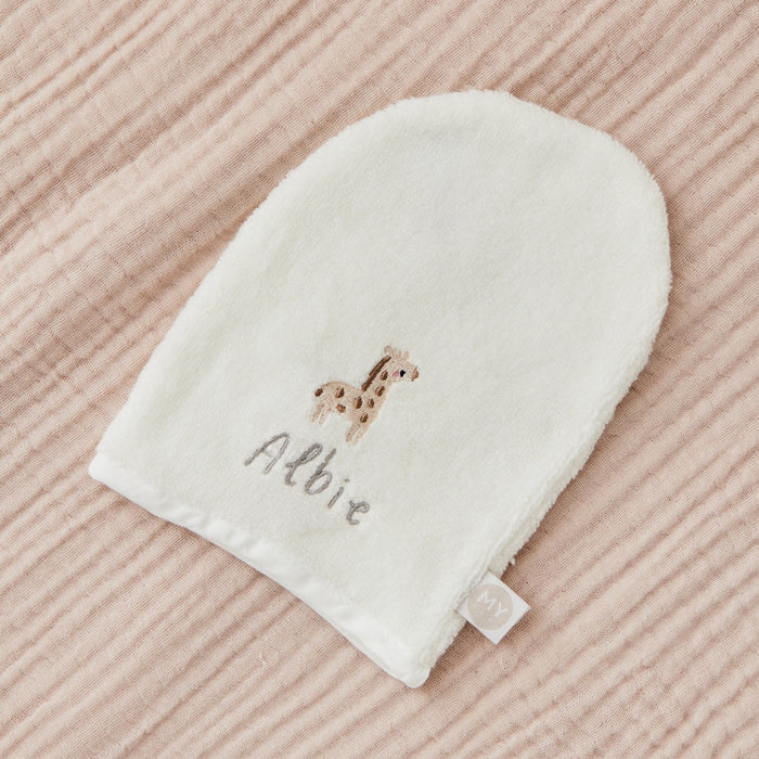 Personalised Giraffe Bath Mitt