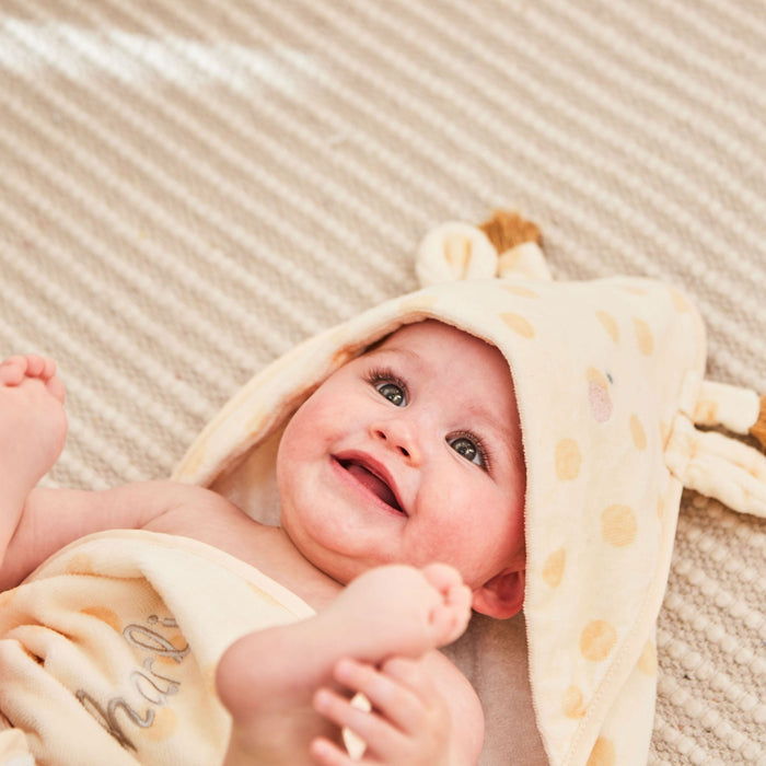 Personalised Giraffe Hooded Towel