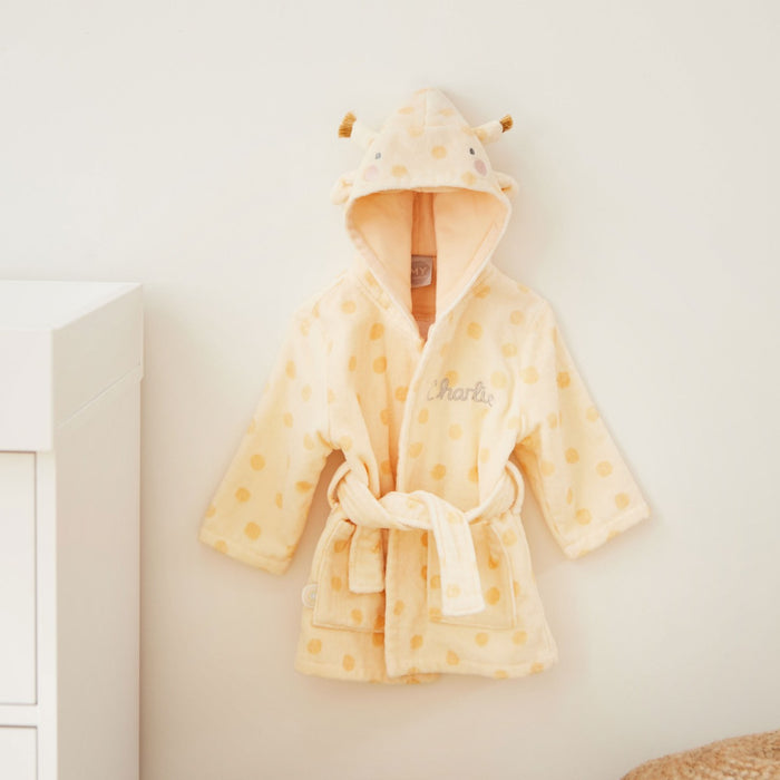 Personalised Giraffe Towelling Robe