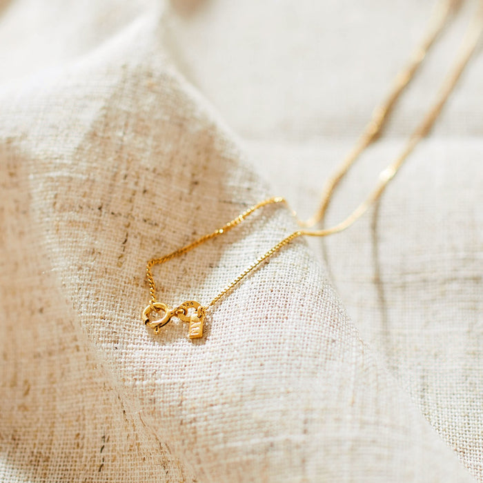 Personalised Gold Round Adults Necklace