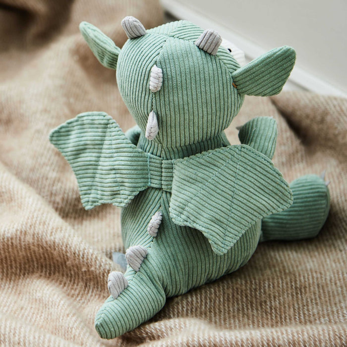 Personalised Green Cord Dragon Soft Toy