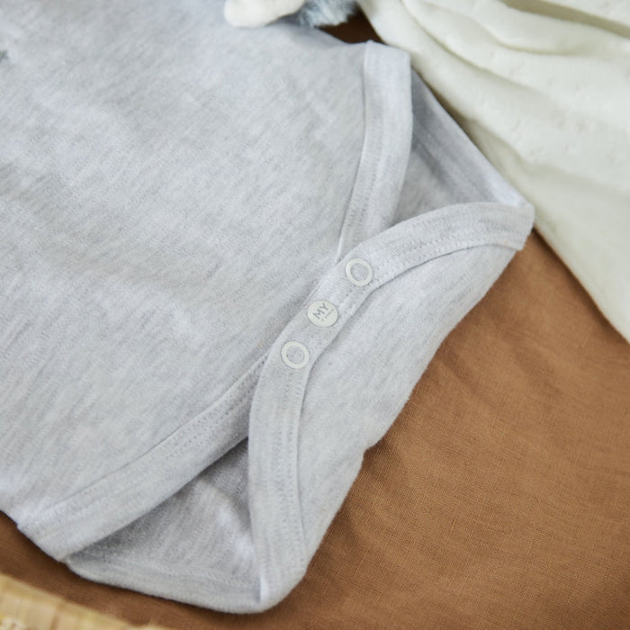 Personalised Grey 1st Christmas Bodysuit