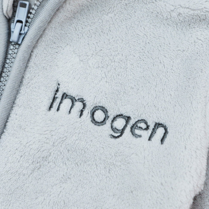 Personalised Grey Children's Fleece Onesie