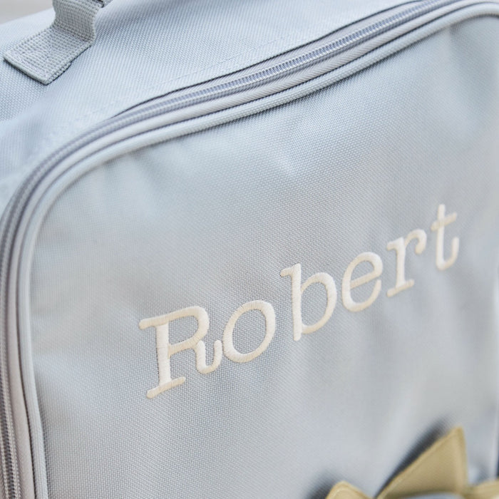 Personalised Grey Lion Suitcase