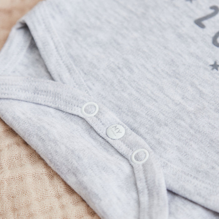 Personalised Grey Our 1st Father’s Day Bodysuit