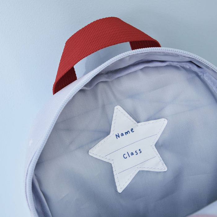 Personalised Grey Rocket Mini Backpack