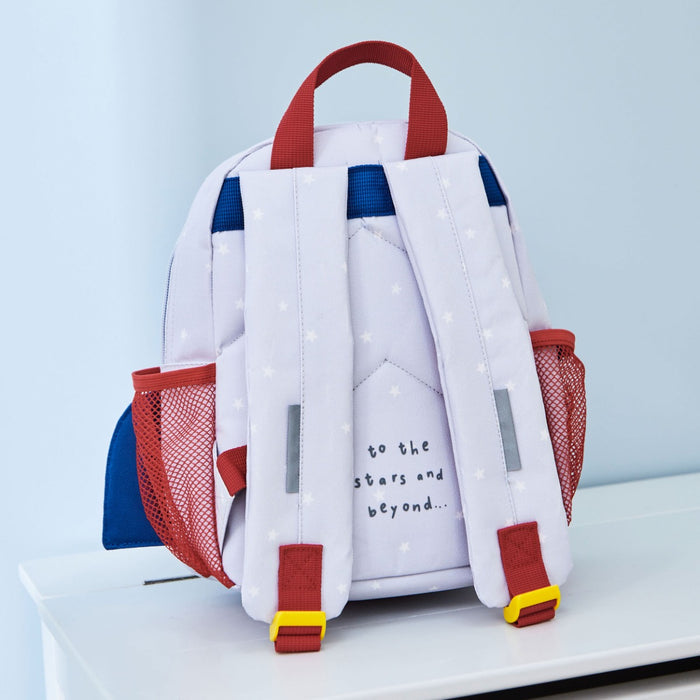 Personalised Grey Rocket Mini Backpack