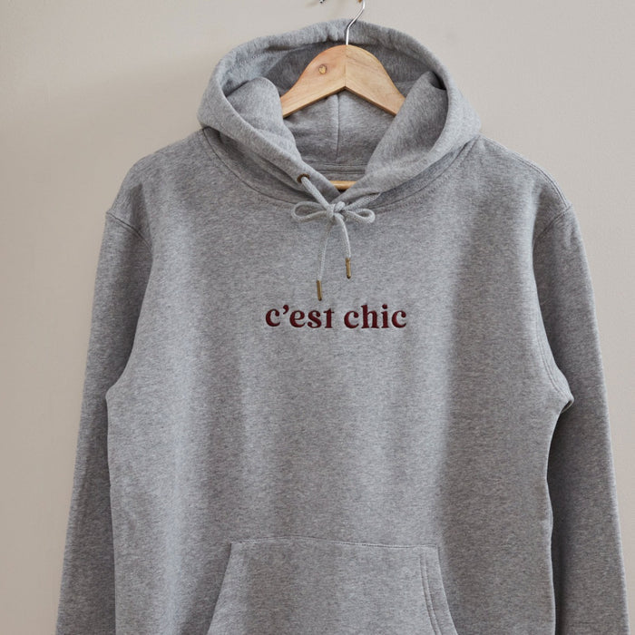 Personalised Grey Slogan Hoodie
