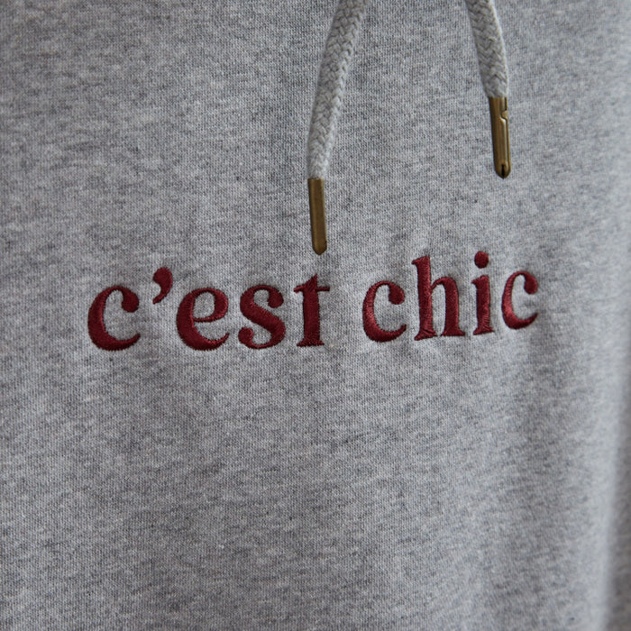 Personalised Grey Slogan Hoodie