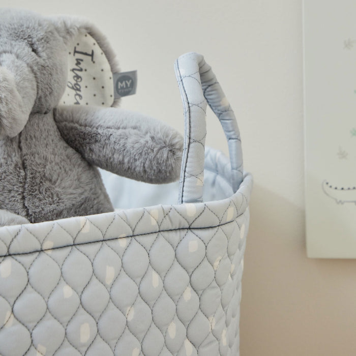 Personalised Grey Spot Giraffe Storage Bag
