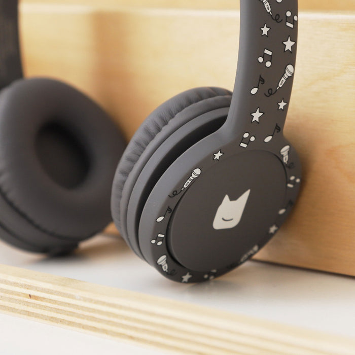 Personalised Grey Tonies Foldable Headphones