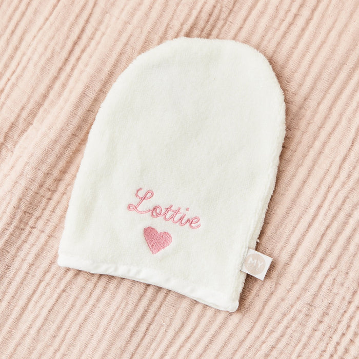 Personalised Heart Bath Mitt