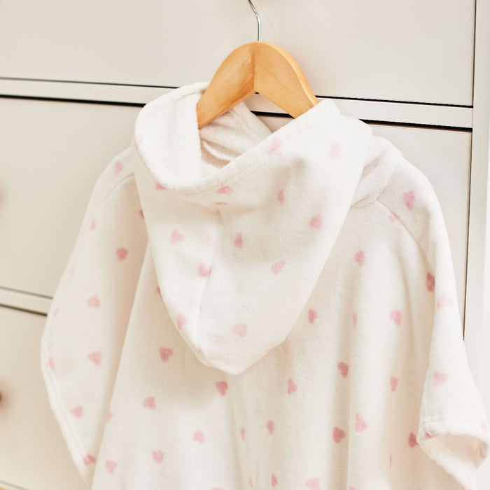 Personalised Heart Towelling Poncho