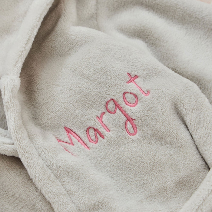 Personalised Hedgehog Fleece Robe