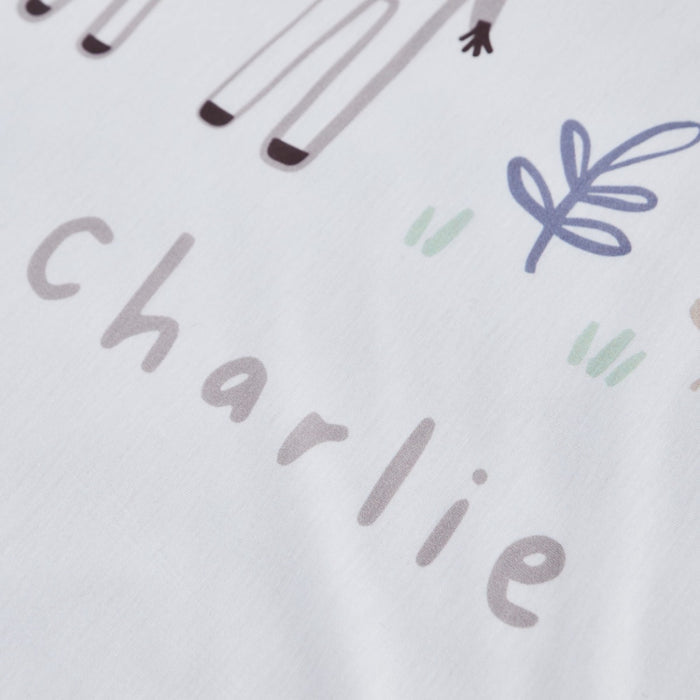 Personalised Hello World Jersey Blanket