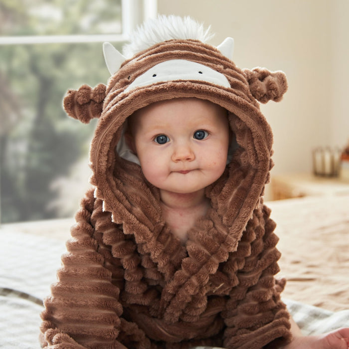 Personalised Highland Cow Fleece Robe