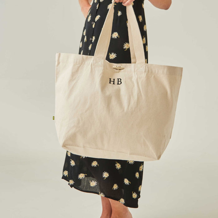 Personalised Initial Canvas Tote Bag