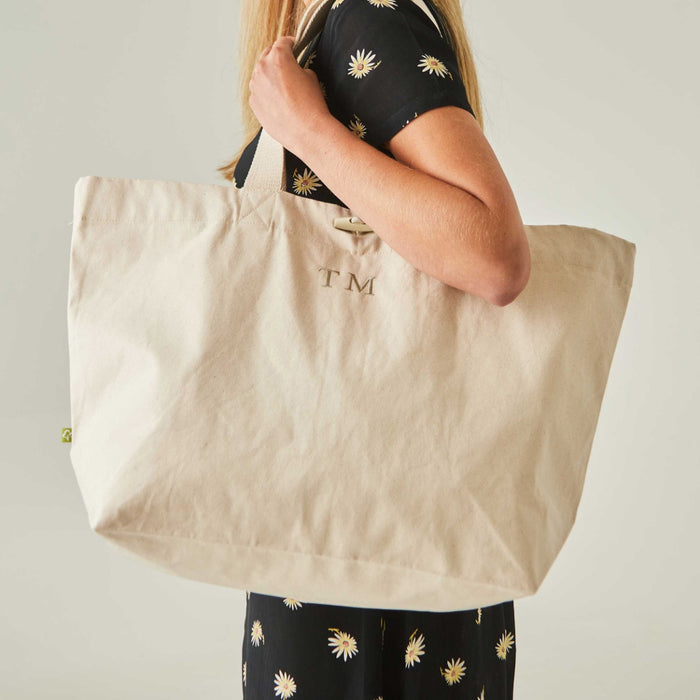 Personalised Initial Canvas Tote Bag