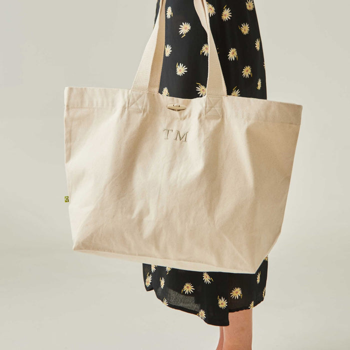 Personalised Initial Canvas Tote Bag