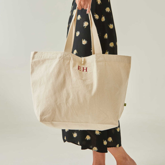 Personalised Initial Canvas Tote Bag