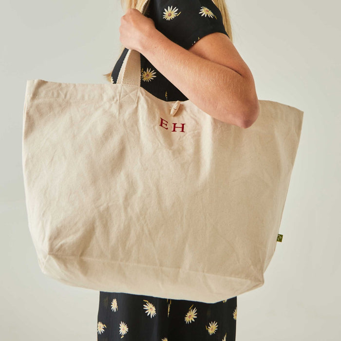 Personalised Initial Canvas Tote Bag