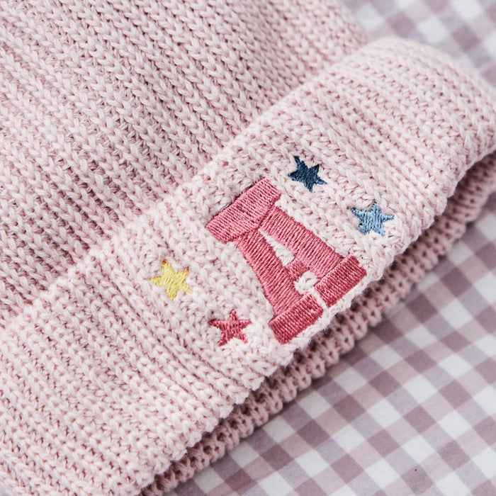 Personalised Initial Pink Beanie