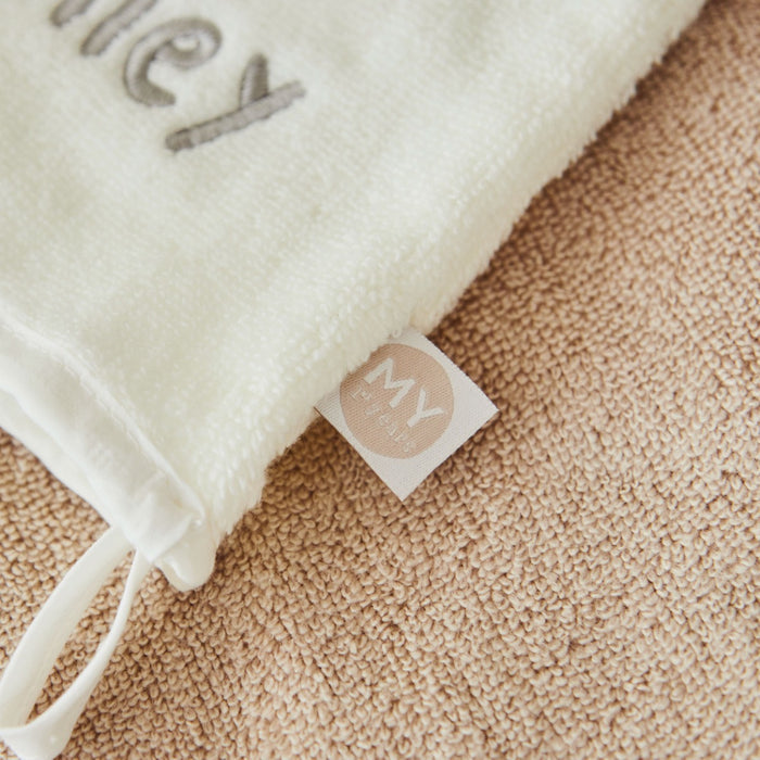 Personalised Ivory Bath Mitt