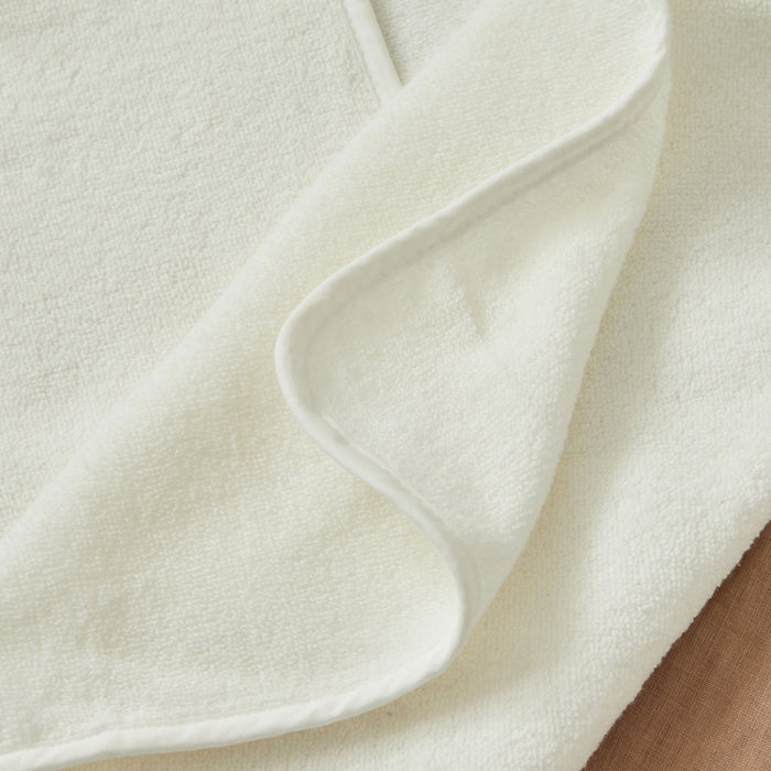 Personalised Ivory Born To Be Loved Small Hooded Towel