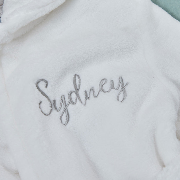 Personalised Ivory Bunny Fleece Robe