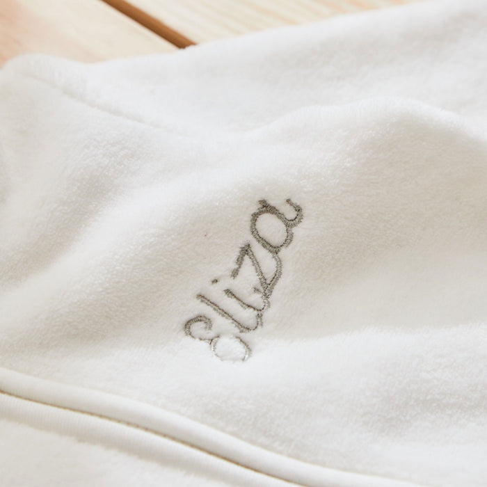 Personalised Ivory Fleece Onesie