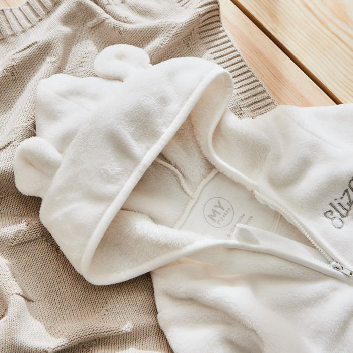 Personalised Ivory Fleece Onesie
